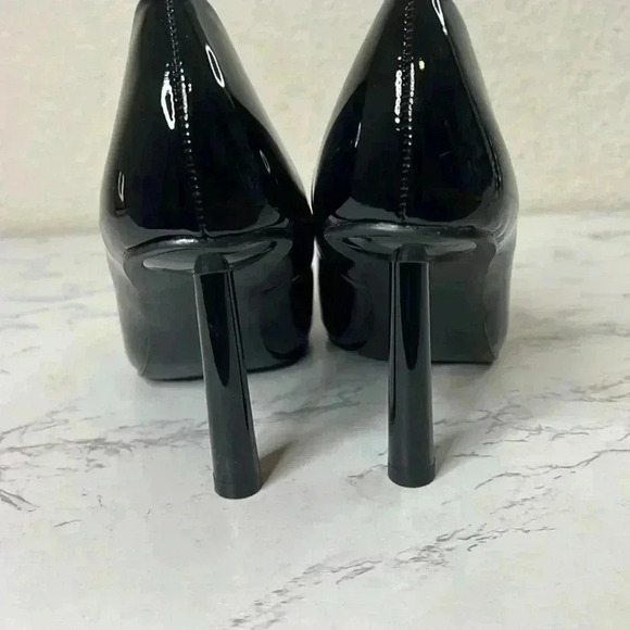 WILD PAIR Womens Black Taraa Pointed Toe Stiletto Slip On Pumps Shoes - Picture 10 of 10